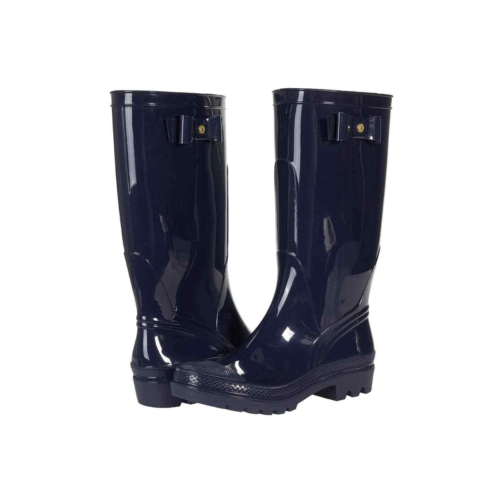 

Женские рубиновые резиновые сапоги Jack Rogers Midnight Navy 37 евро США 7, Синий