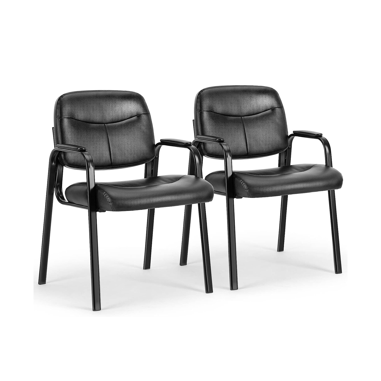 S Guest Waiting Room With Arm Desk Chair, Black