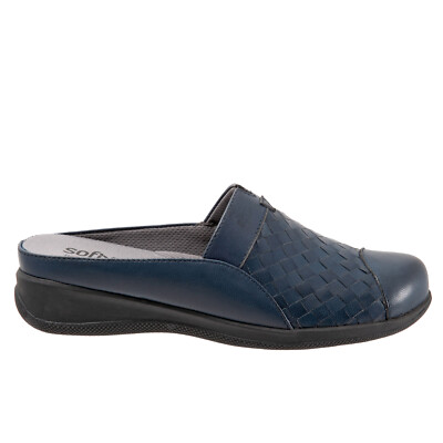 Softwalk San Marcos Тканые S1366-414 женские синие узкие сандалии на муле, обувь 7