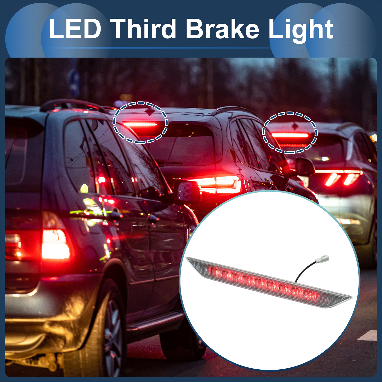 LED Third Brake Light for Nissan X-Trail T31 2008-2013 Clear