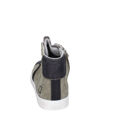 DATE HERREN SCHUHE DATE 42 EU SNEAKERS GRÜN WILDLEDER GRAU LEDER BG50-42