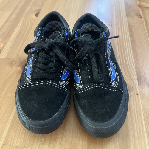Vans Breana Geering Skate Old School Low Top Black Blue Size