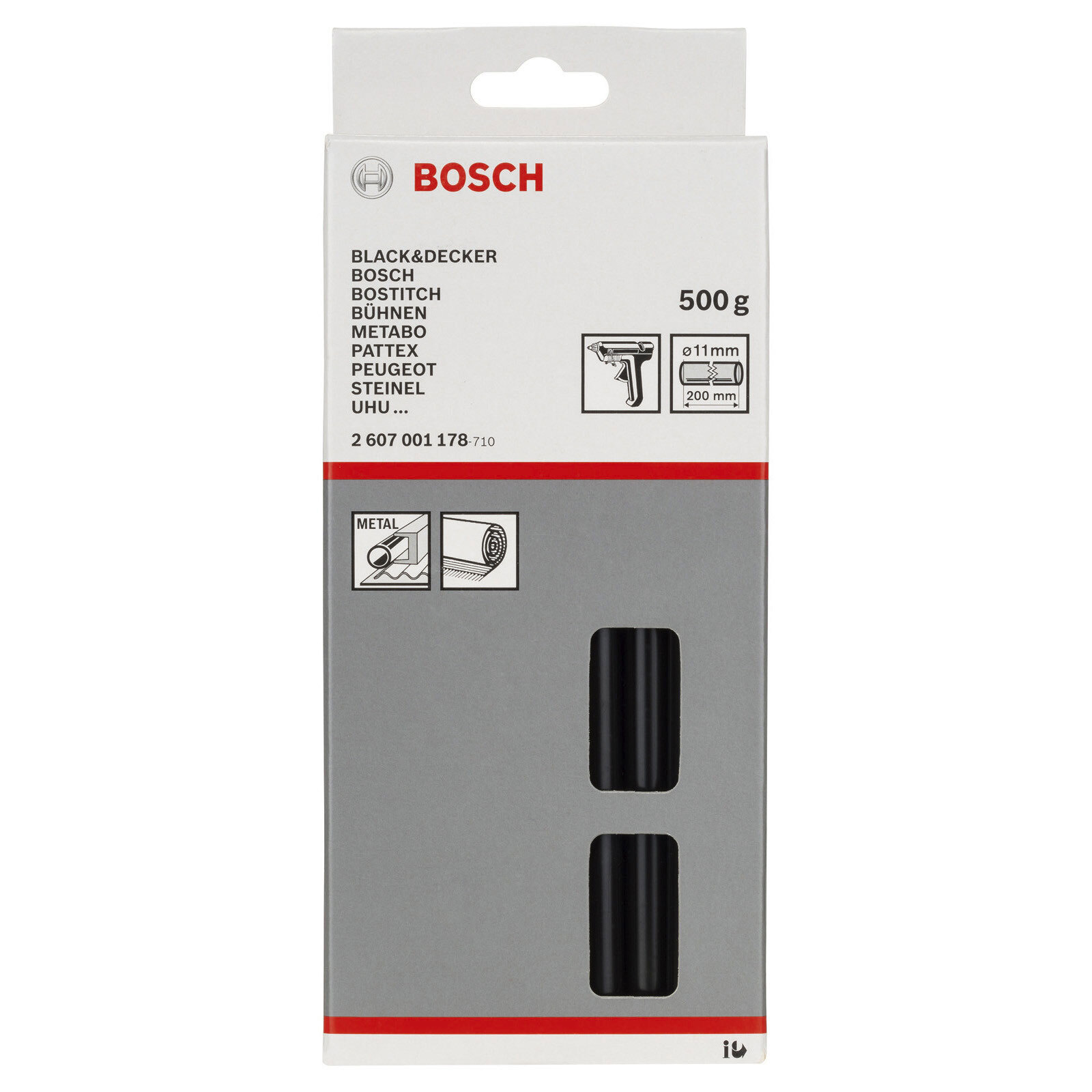 Bosch Professional Schmelzkleber – Transparent, 125 G, Für Heißklebepistolen