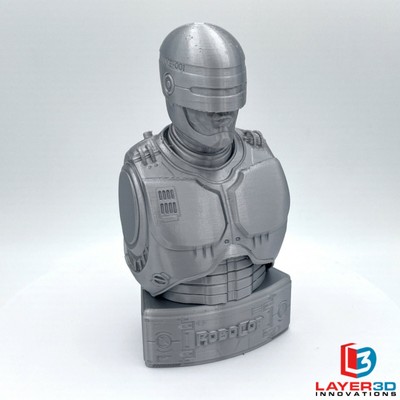 3D Printed Robocop Bust - Sci-Fi, Cyberpunk, Detroit, OCP, Cyborg, Dystopia