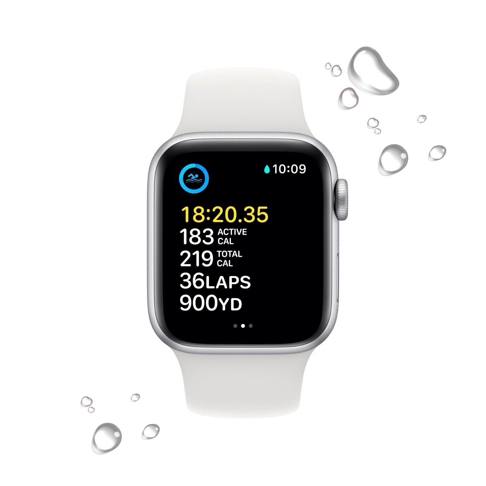 Apple Watch SE (2022) 40mm Silver Aluminum Case with White Apple Watch SE (2022) 40mm Silver Aluminum Case with White