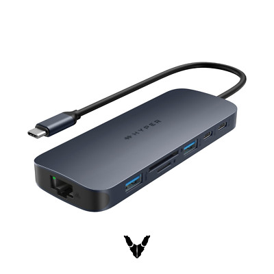 Hyper - HyperDrive Next 11 Port USB-C Hub- MacBook/PC - HD4006GL - Midnight Blue