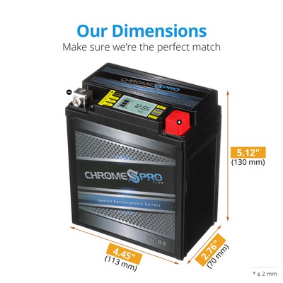 YTX7L-BS Chrome Pro Series iGel ATV Battery for Kawasaki KFX450R 2008-2014