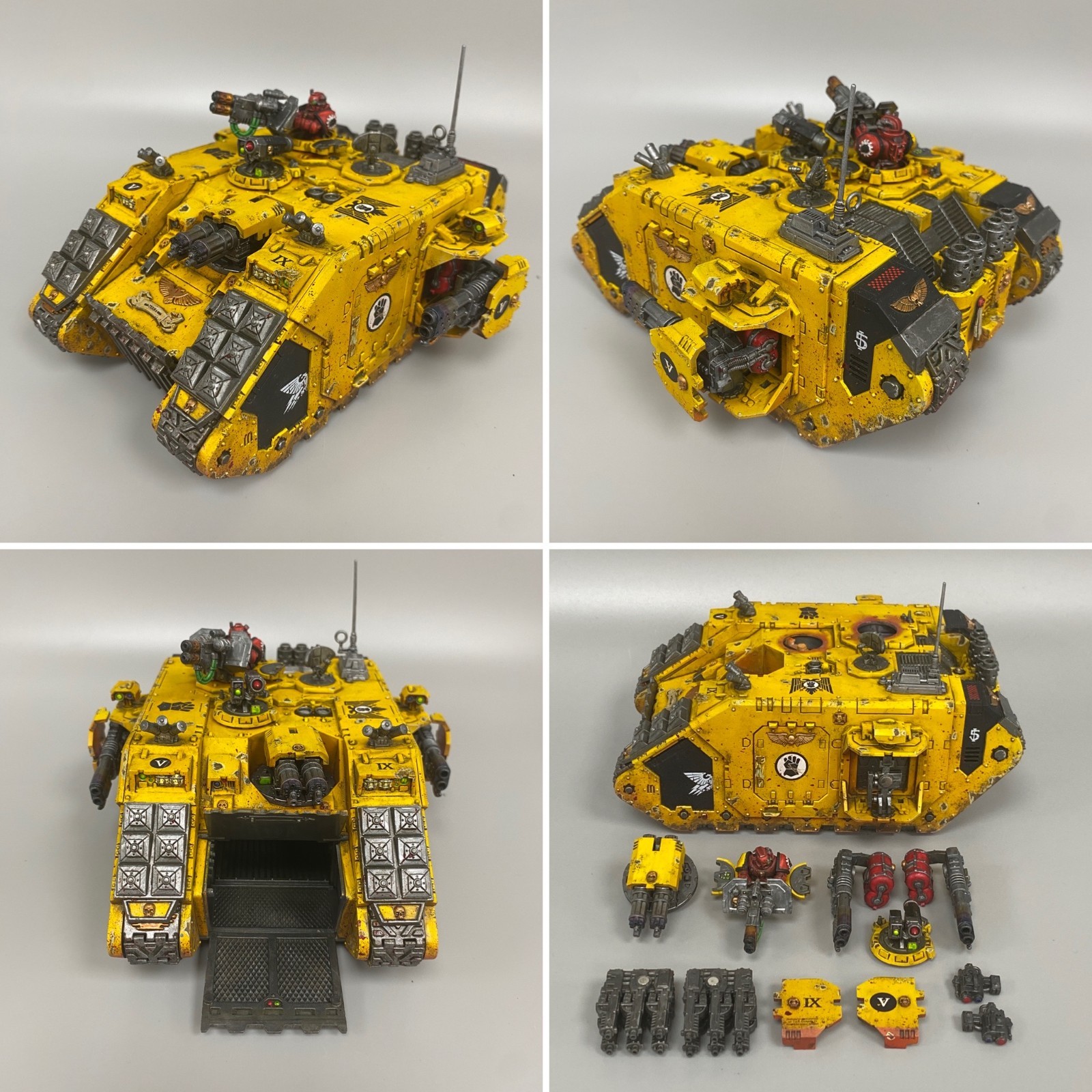 LAND RAIDER CRUSADER REDEEMER PAINTED IMPERIAL FISTS SPACE