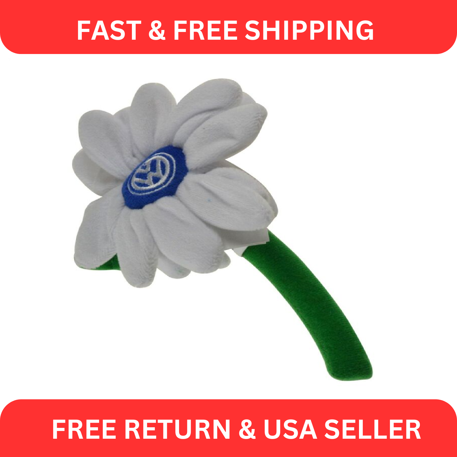 OEM Dash White Flower Plush Daisy for VW Volkswagen Beetle