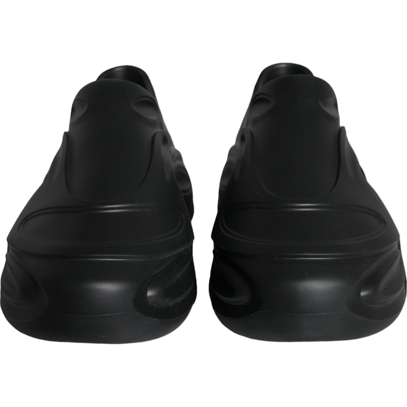 Pre-owned Dolce & Gabbana Shoes Men Black Foiled Rubber Toy Low Top Sneakers Eu44 / Us11