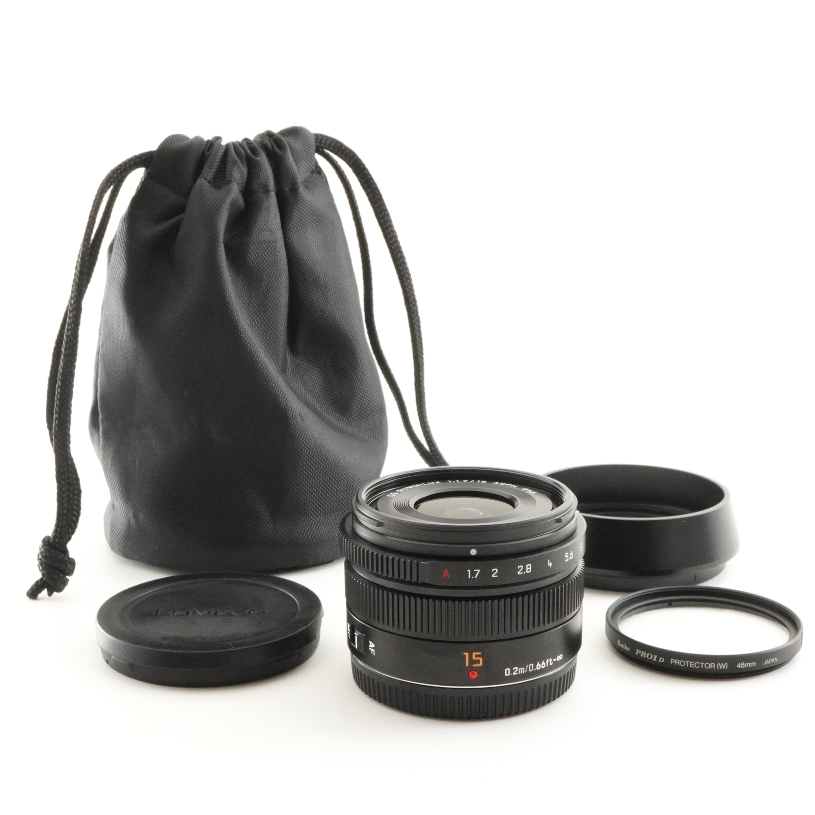 Panasonic LUMIX LEICA DG SUMMILUX 15mm F1.7 ASPH. Black AF