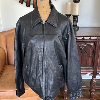 Mens Vintage American Classics Colebrook leather jacket size L | eBay