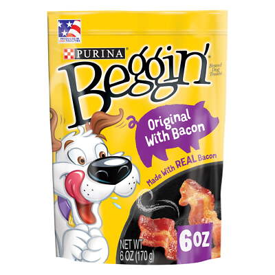 Purina Beggin' Real Bacon Soft Treats for Dogs, 40 Oz Pouch