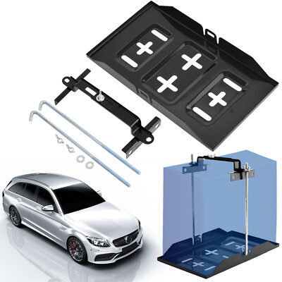 Adjustable авто Storage АККУМУЛЯТОР Tray Holder Base + Hold Down зажим кроншт. комплект