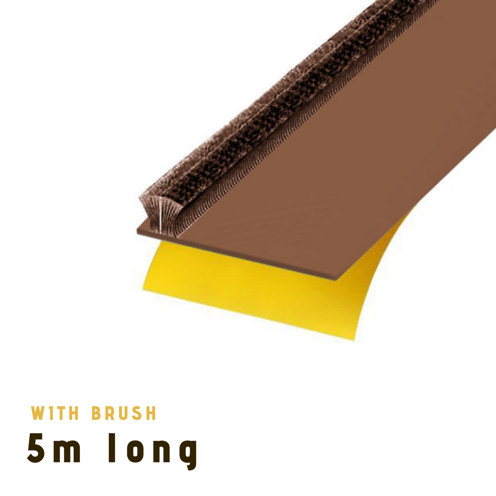 Self Adhesive Surface Mounted Intumescent Door Fire Smoke Seals Strip With Brush eBay