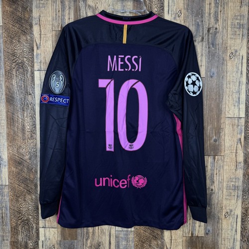 17-18 FC Barcelona MESSI 10番　away NIKE S 2017/18 Barcelona Away Jersey #10 Messi 2XL Nike Soccer