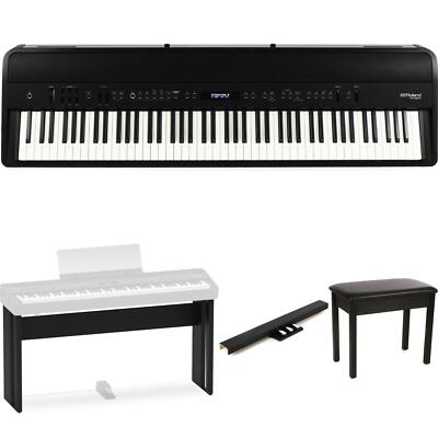 Roland FP-90X Digital Piano Home Bundle- Black