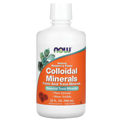 Colloidal Minerals, Натуральная малина, 32 жидких унции (946 мл)