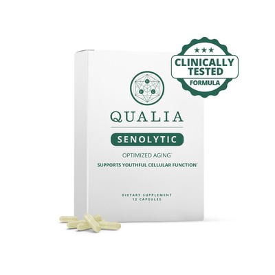 Qualia Senolytic Supplement, Fisetin, Quercetin, Piperlongumin & More, Aging ...