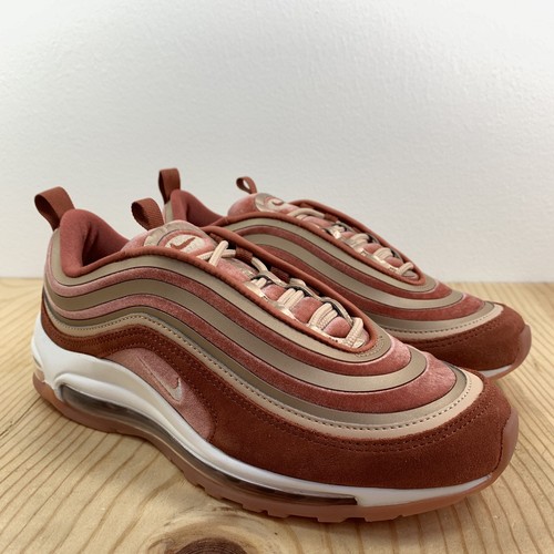Nike Air Max 97 Ultra ‘17 LX Womens Size 8 Casual Shoes Dusty Peach White