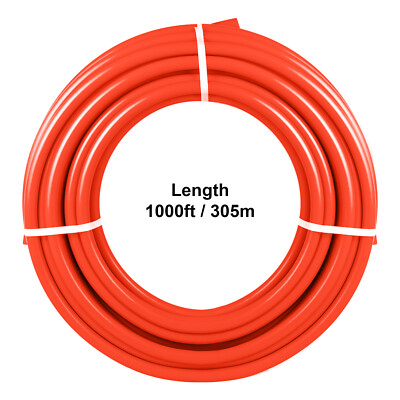 VEVOR 1/2"x1000ft Pex Tubing Oxygen Barrier Red Pex-B Pipe Radiant Floor Heat