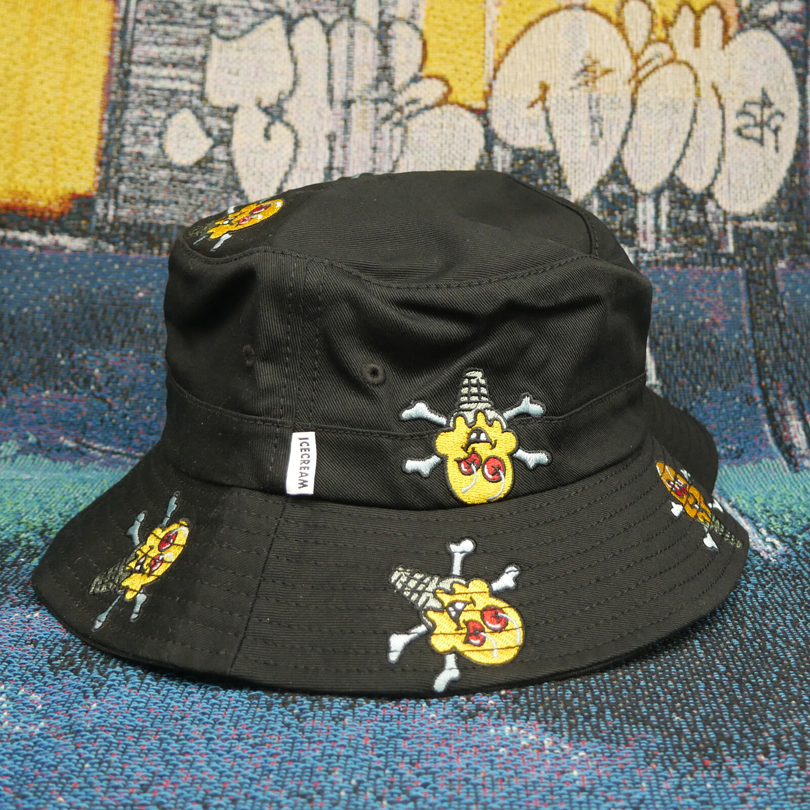 帽子 HUF x Ice Cream Running Dog Bucket Hat 28337486_57819556_600.jpg