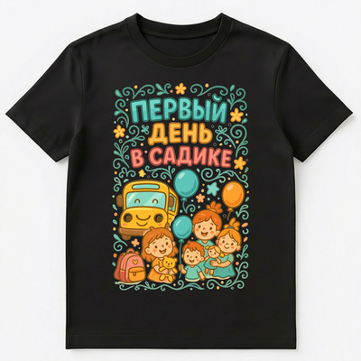 Russian First Day Of Preschool Joyful Design Unisex T-Shirt