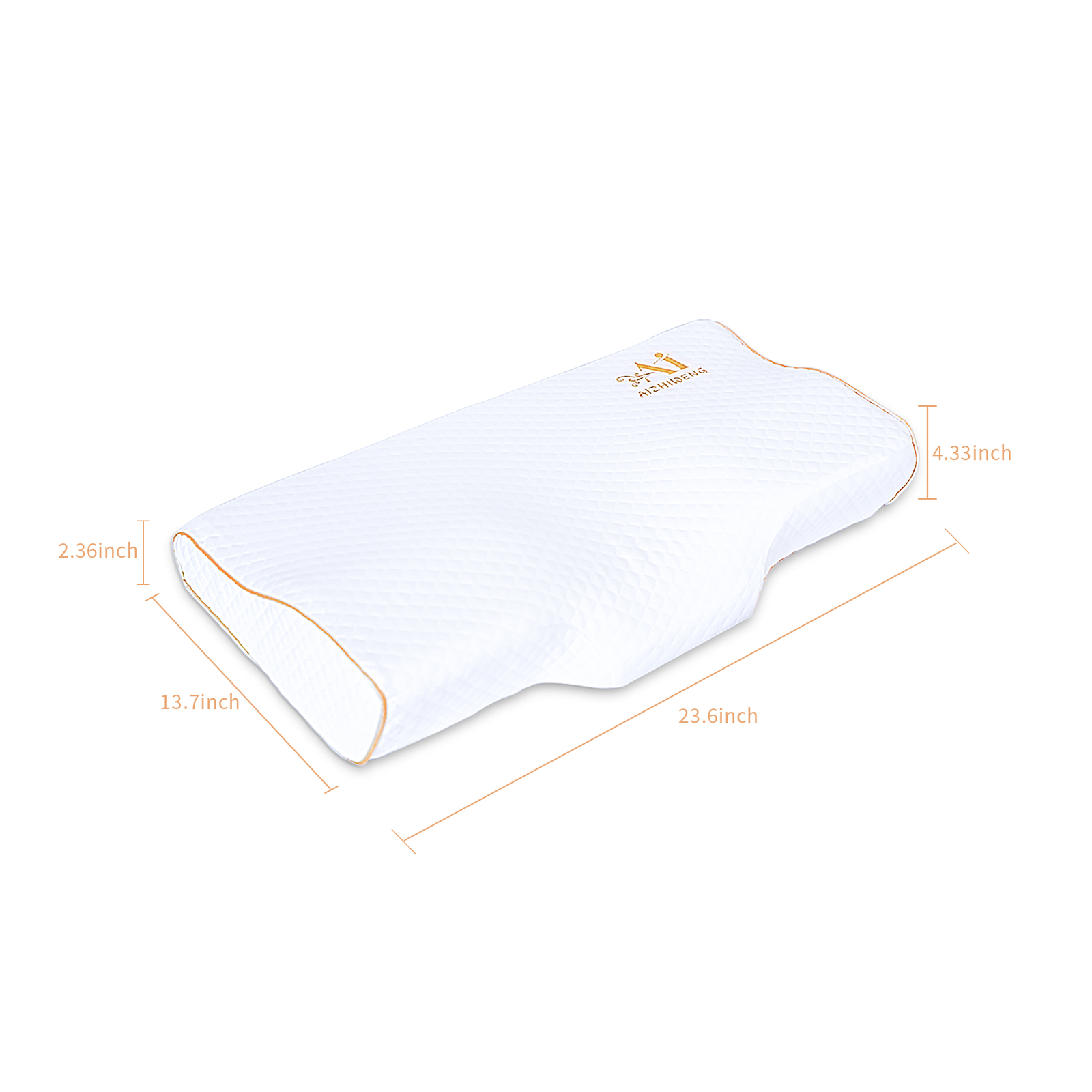 AIZHIWENG Memory Foam Pillow - Ergonomic Foam Pillows for Sleeping 60x35cm 1PCS - Picture 2 of 4
