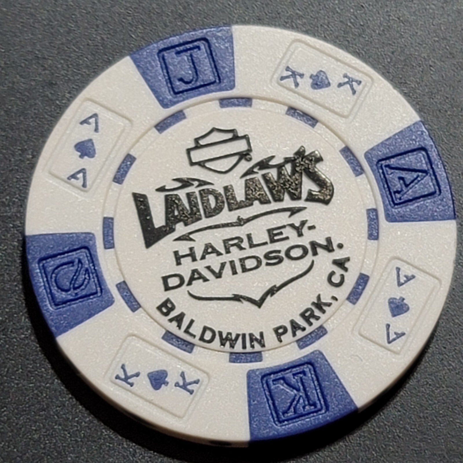 初雪ポッケ りす LAIDLAW'S HD ~ (White AKQJ ~ Willie G back stamp) HARLEY