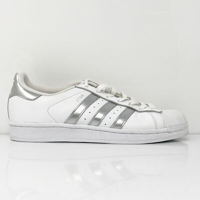 

Adidas Womens Superstar AQ3091 Белая повседневная обувь Кроссовки Размер 8,5, Белый, Superstar