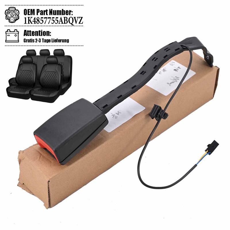 Gurtschloss Fahrersitz Mit Warnkontakt 1k4857755ab Qvz FÃR Vw Golf Plus Vorne 