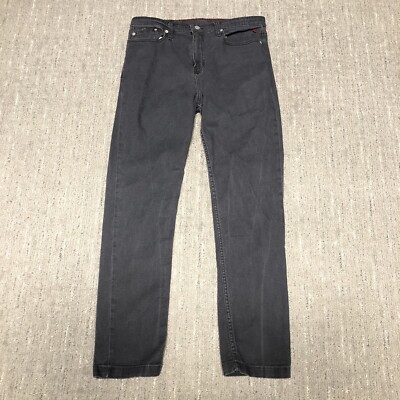 American Giant Roughneck Slim Pants Men s Size 34x32 Grey Stretch Canvas USA