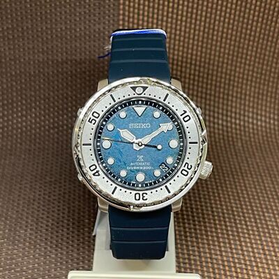 Pre-owned Seiko Prospex Srph77k1 Blue Baby Tune Silicone Automatic Men's Diver Sport Watch