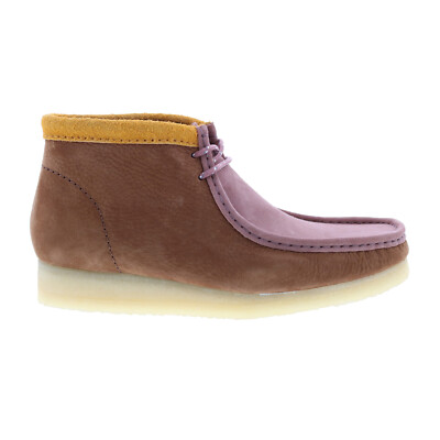 Ботинки Clarks Wallabee 26163074 Мужские коричневые замшевые ботинки на шнуровке Chukkas