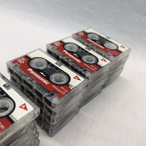 MC-60 Minute Microcassette Tapes Lot 24 Panasonic+3 TDK Sony