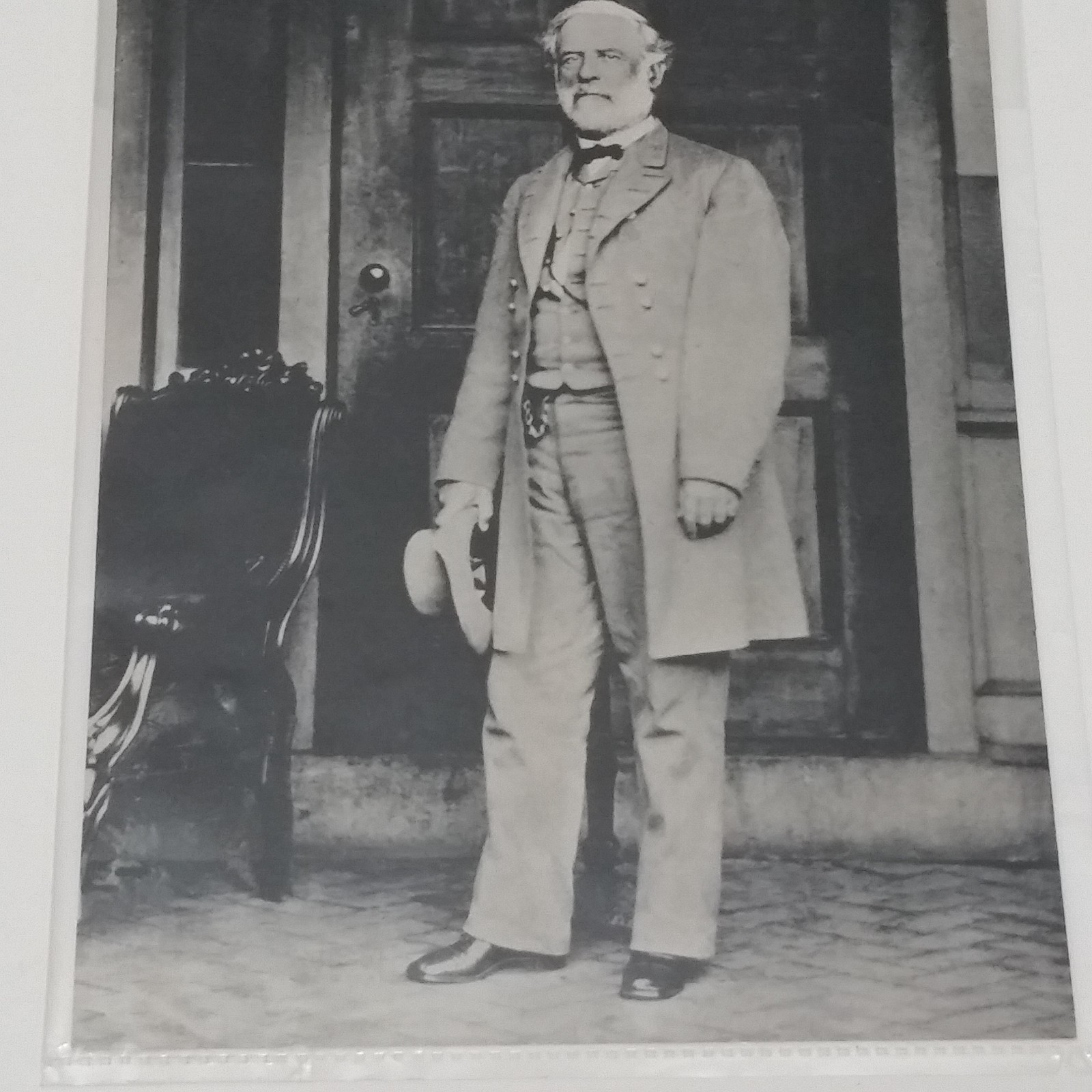 Vintage Large Robert E. Lee Jumbo Post Card  Curteichrom Curteich - 9 X 6.5 Inch