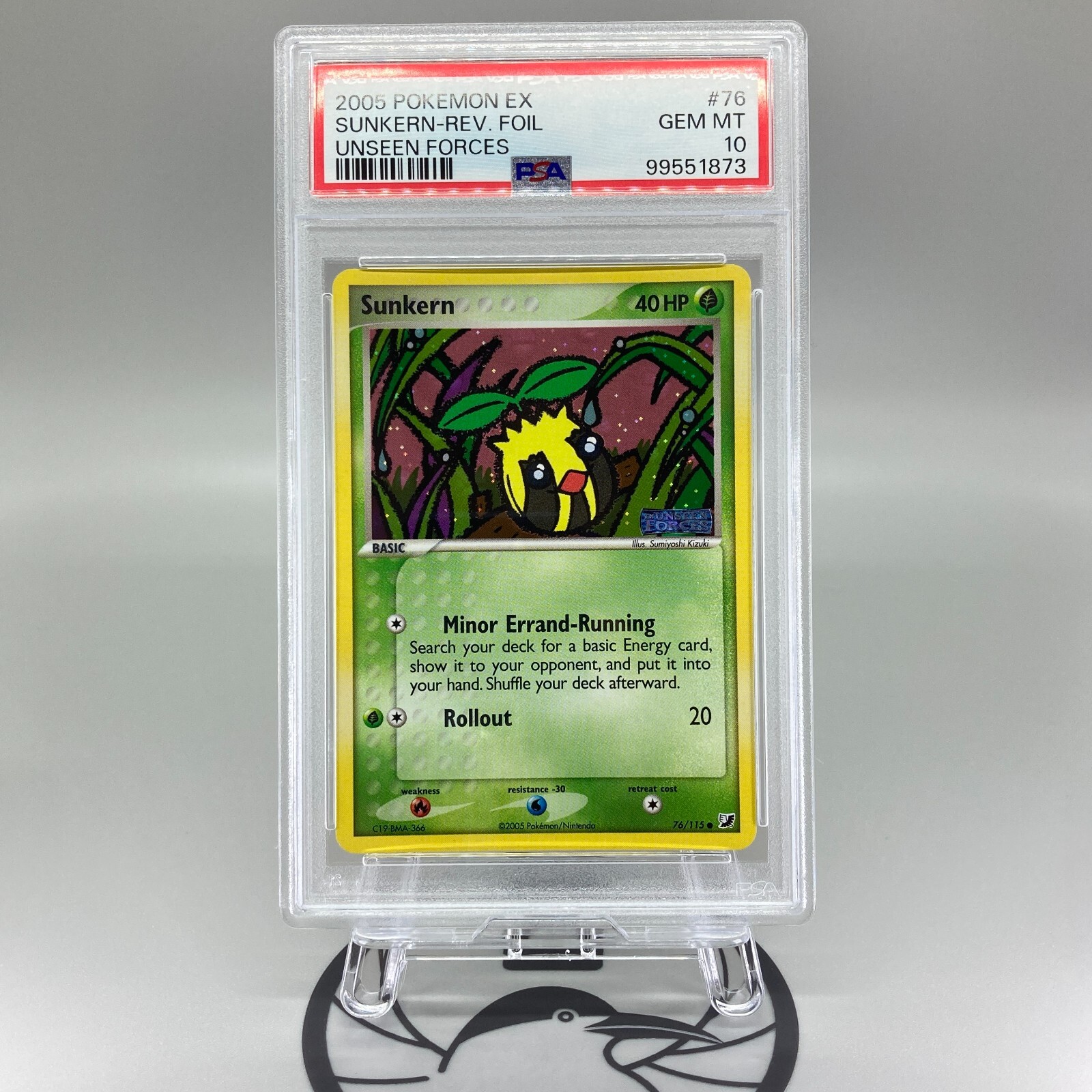PSA 10 Sunkern 76/115 EX Unseen Forces 2005 Pokemon Card | eBay