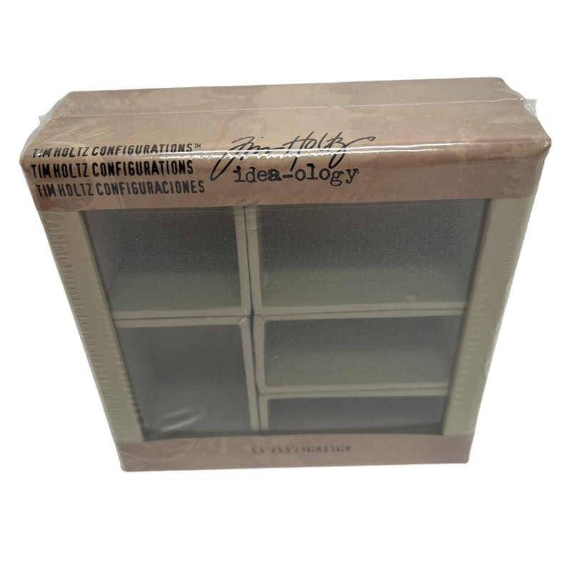Tim Holtz idea-ology Configuration 5 Boxes For Findings shadow box