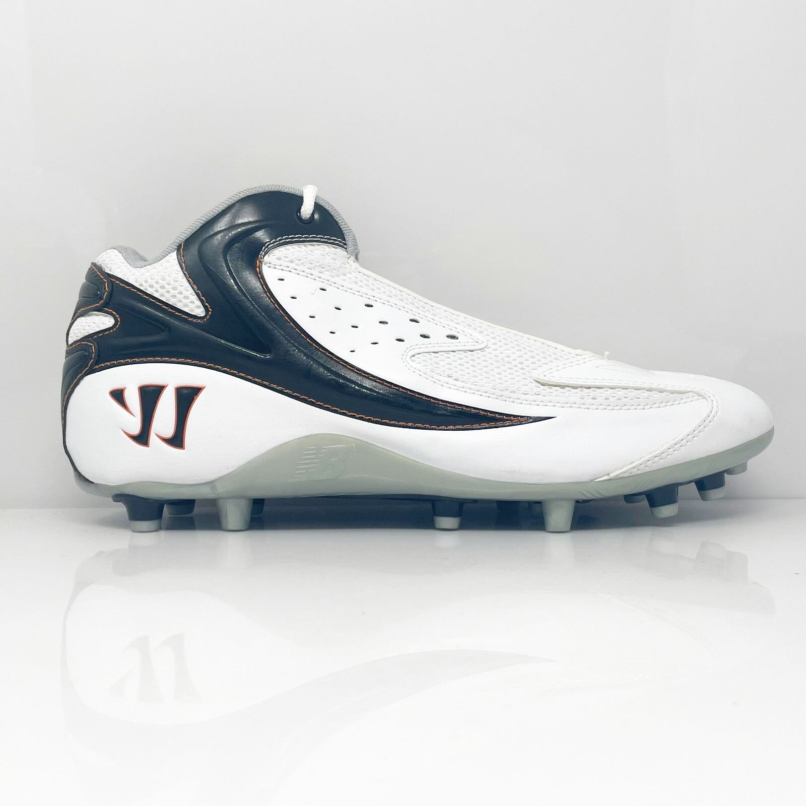

New Balance Mens Warrior WMSSMWT Белые футбольные бутсы Размер 12 D, Белый, Warrior