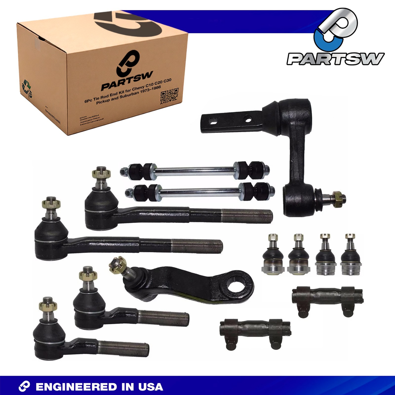 PartsW Dodge Ram 1500 RWD 1997-1999 14Pc Front Suspension
