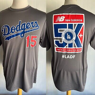 LOS ANGELES DODGERS (2015) Official #LADF 5K Marathon Activewear T-Shirt Medium