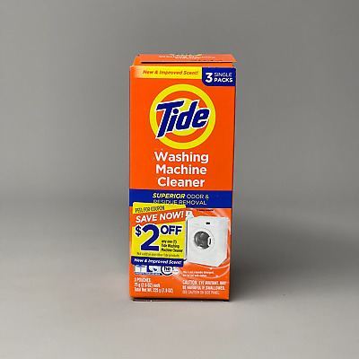 TIDE Washing Machine Cleaner Tablets 3-Pouches (2.6 oz each 