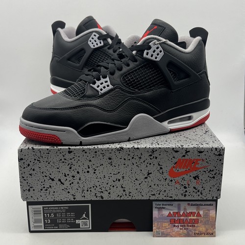 靴 Nike Air Jordan 4 Retro \"Bred Reimagined Air Jordan 4 BRED Reimagined REVIEW & On Feet - YouTube