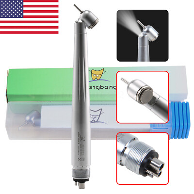 Sirona T3 Style Dental LED E-generator 45° Surgical High speed Handpiece 4Hole