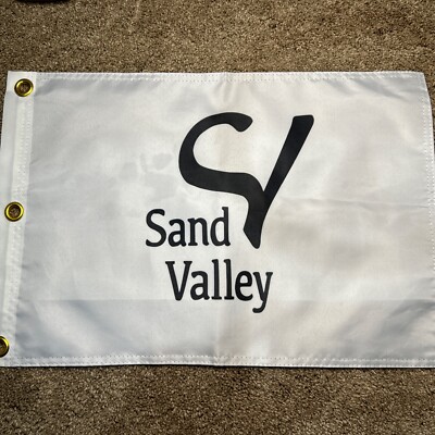 SAND VALLEY GOLF RESORT PGA TOUR PIN FLAG W GROMMETS FREE SHIP AUTOGRAPHS