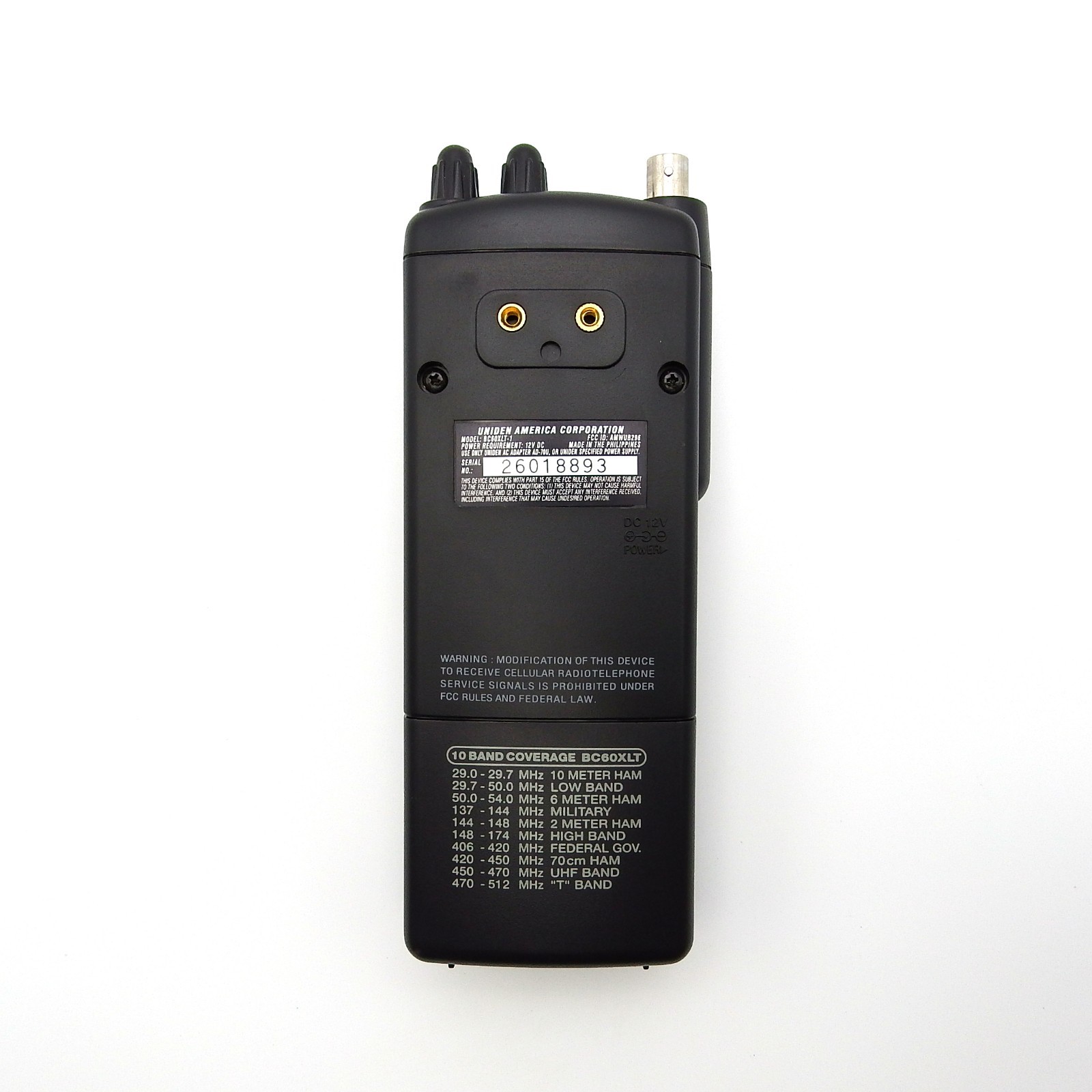 Uniden Bearcat BC60XLT-1• 30 Channel Programmable Scanner • DEALER SALE !!!