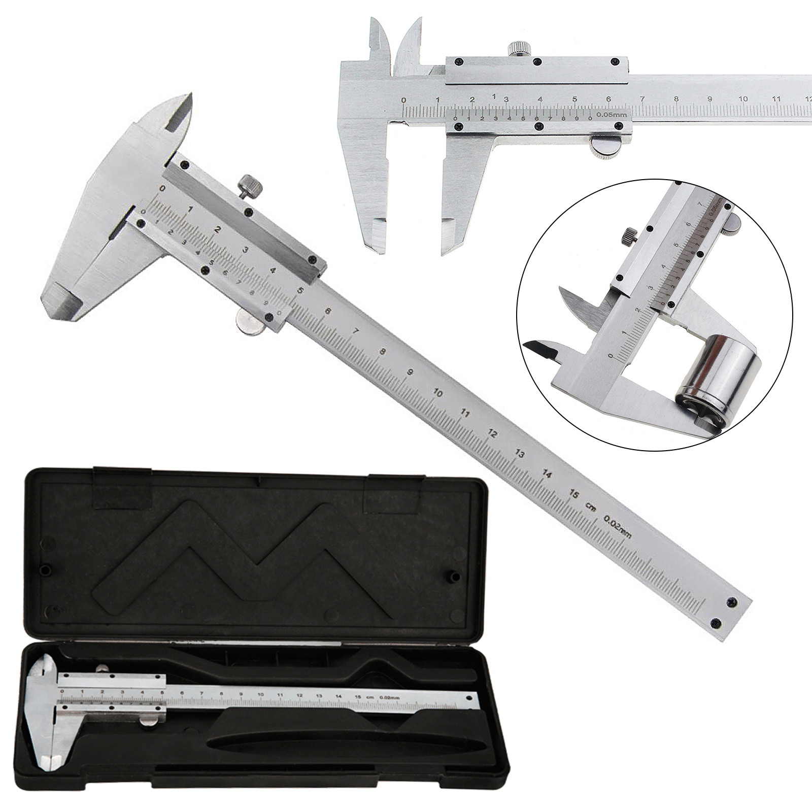 6inch 15cm Stainless Steel Vernier Caliper Micrometer Measuring Tool