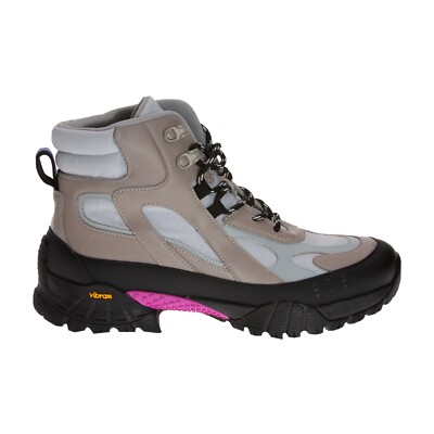 MCQ BY ALEXANDER MCQUEEN Grow Up Lace Up Boots Light Gray Size 12 US 45 440106