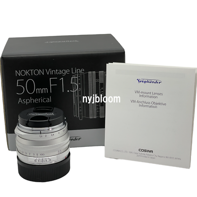 New Voigtlander NOKTON Vintage Line 50mm F1.5 II SILVER MC