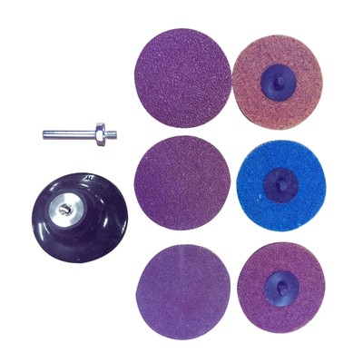 3'' Round End Surface Sander Sanding Conditioner Kit Discs Flat Gasket Remover